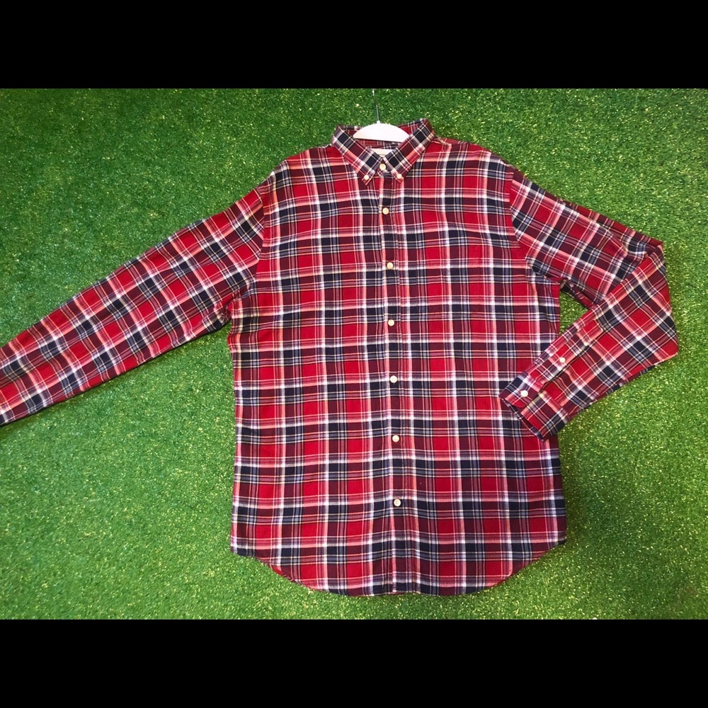Men’s Old Navy Flannel - Red and Blue - Size Lg.